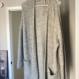 Gray oversized Free people sweater